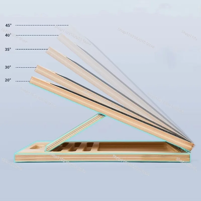 Portable calf stretching squat calf stretcher physiotherapy equipment wooden inclined plate