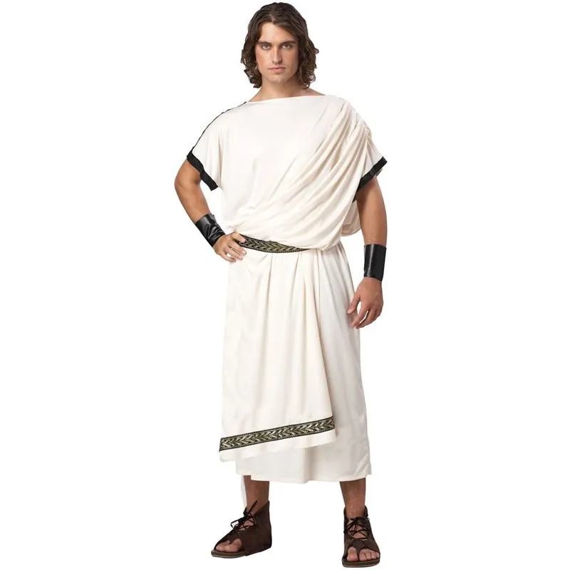 

Ancient Roman Warrior Costume Egyptian Pharaoh Robe Goddess Prince And Princess Halloween Outfit Women's Traditional Stage Co...