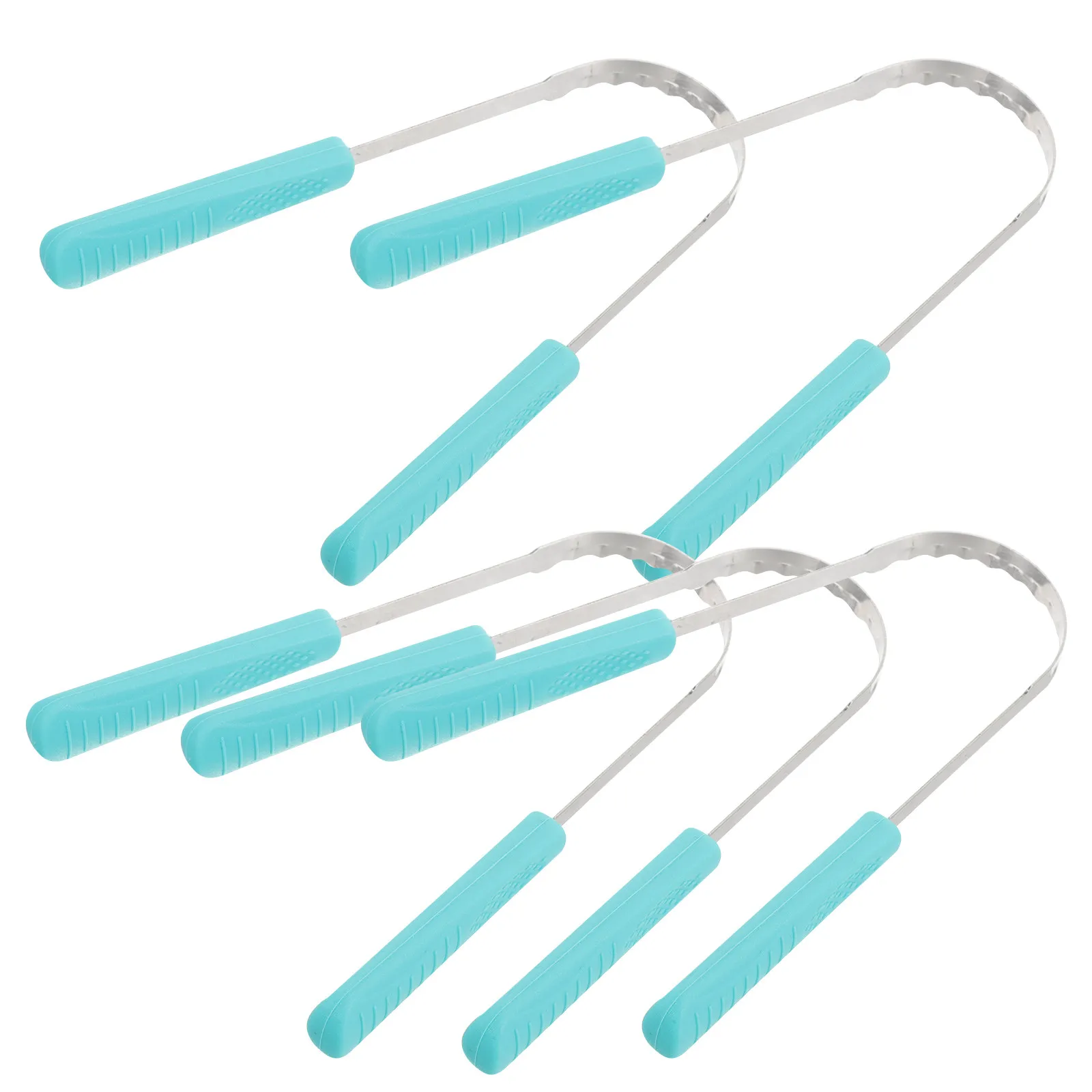 

Набор из 5 легких и компактных скребков для языка для взрослых: эффективное средство от неприятного запаха изо рта, очиститель налета с языка, портативное средство для гигиены полости рта