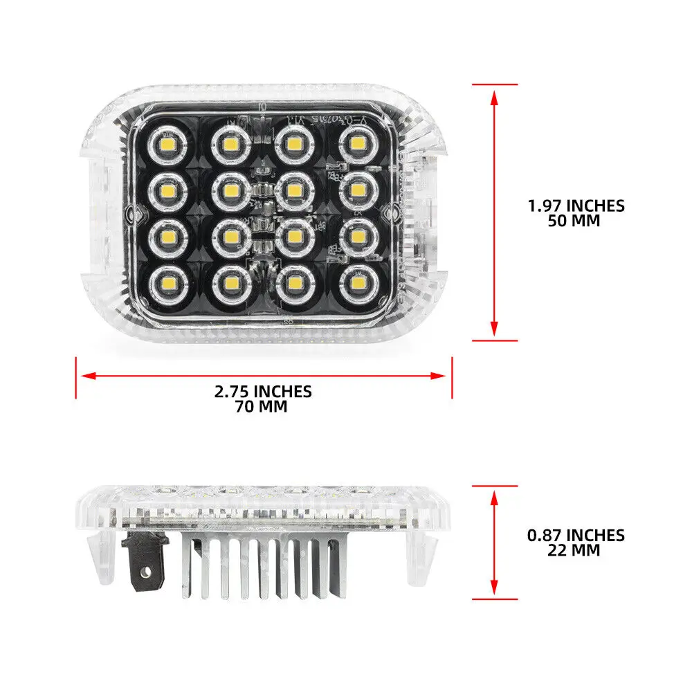 1x LED Cargo Interior Dome Light For Ford Transit MK8 Connect Custom Courier E-Transit 2022-2024 Car Interior Trunk Light