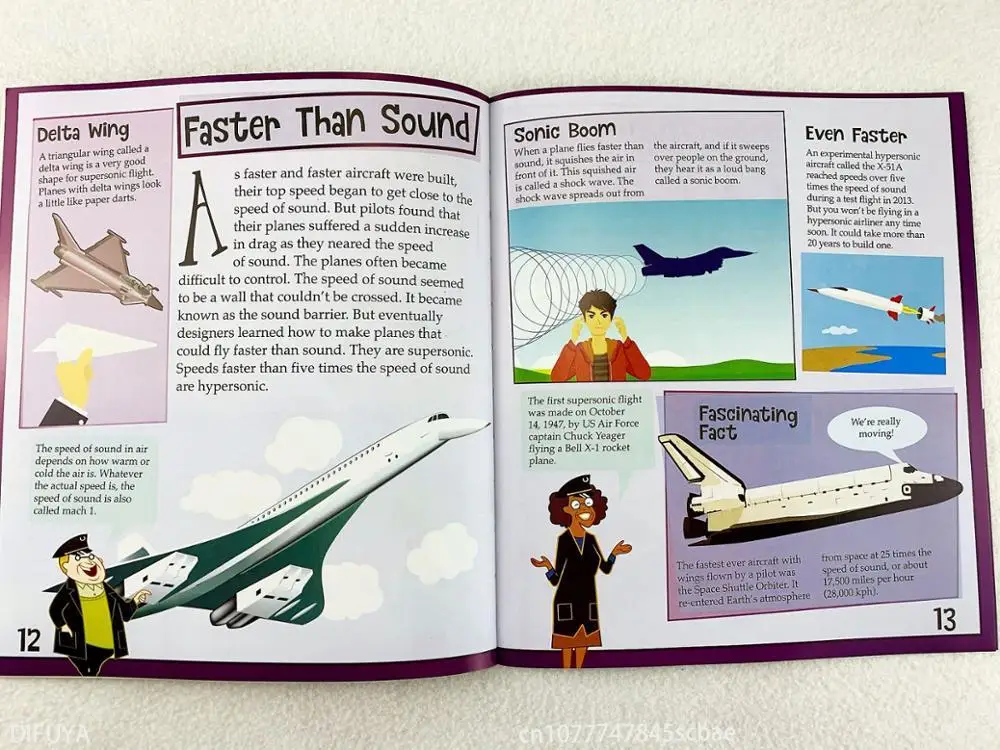 15 Books English Children's Science Book Building Dinosaurs Technology Flight Kids Picture Reading GiftEnglish Books