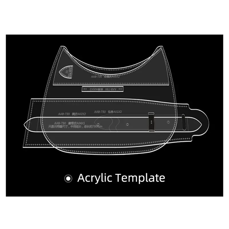 AB41-Leather Template Acrylic Sample Template For DIY DIY Handmade Women Shoulder Bag - view 2