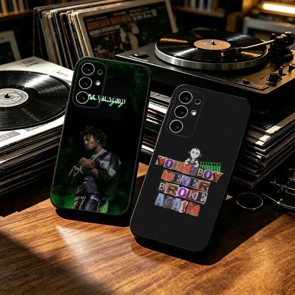 Stylish R-Rapper nba youngboy  Black Phone Case for Samsung S25 24 23 22 21 20 30 Ultra Plus Fe Note 10 5G Cover