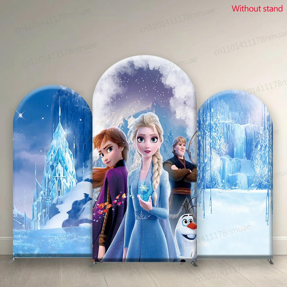

Frozen Arch Photo Backdrop Kid Birthday Baby Shower Background Personalized Size Photography Backdrop