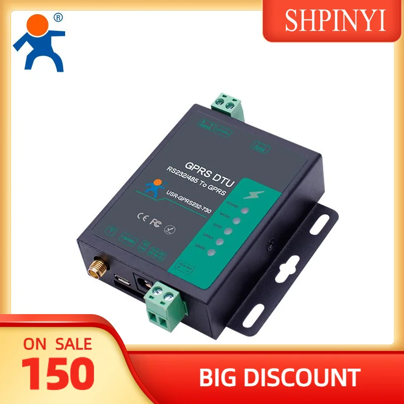 

USR-730 RS232 RS485 для передачи данных Промышленный сотовый последовательный модем GSM GPRS