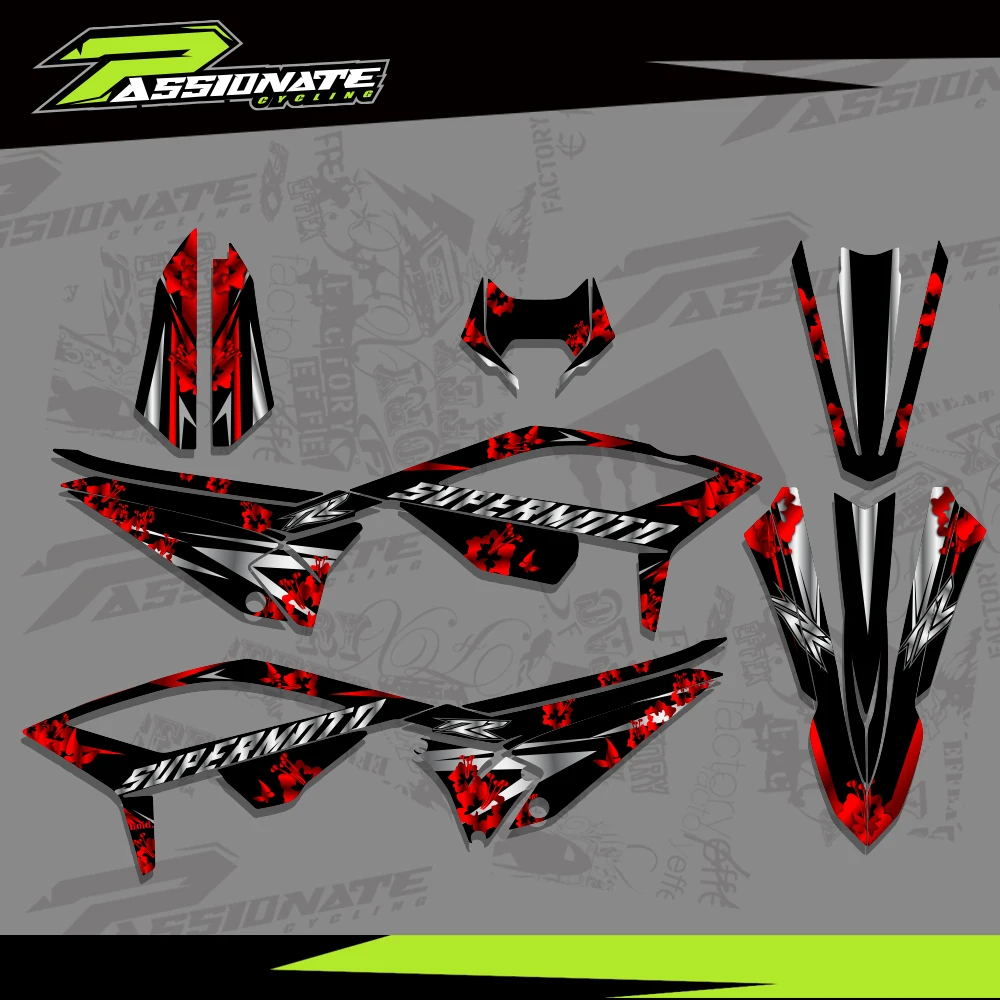 ل Beta RR 4T 125LC 125LC 2021 2022 2023 2024 ملصقات الرسومات الشارات ملصقات عدة دراجة نارية خلفية