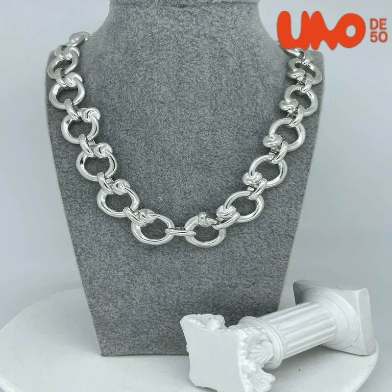 

2025 Best Selling Exquisite High Quality UNO DE 50 Fashion Classic 925 Necklace Jewelry Daily Collocation Holiday Romantic Gifts