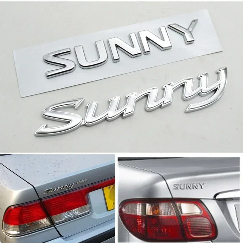 Car Tail Boot Letter Logo Styling Rear Trunk Decals Emblem Badge Sticker For Sunny B15