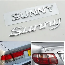 Car Tail Boot Letter Logo Styling Rear Trunk Decals Emblem Badge Sticker For Sunny B15