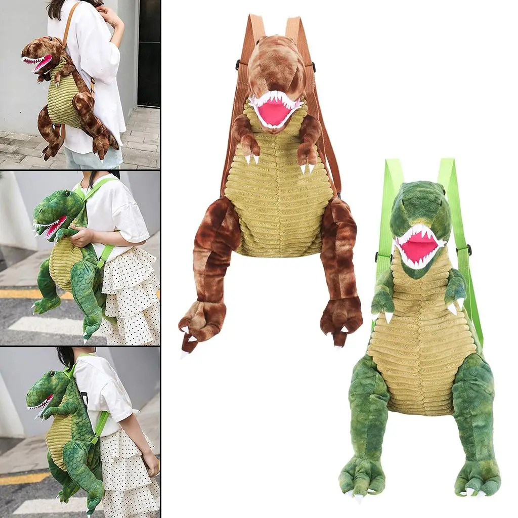 Dinosaur Plush Doll Dinosaur-Shape Backpack Bags Anti-lost Bag Travel Bag