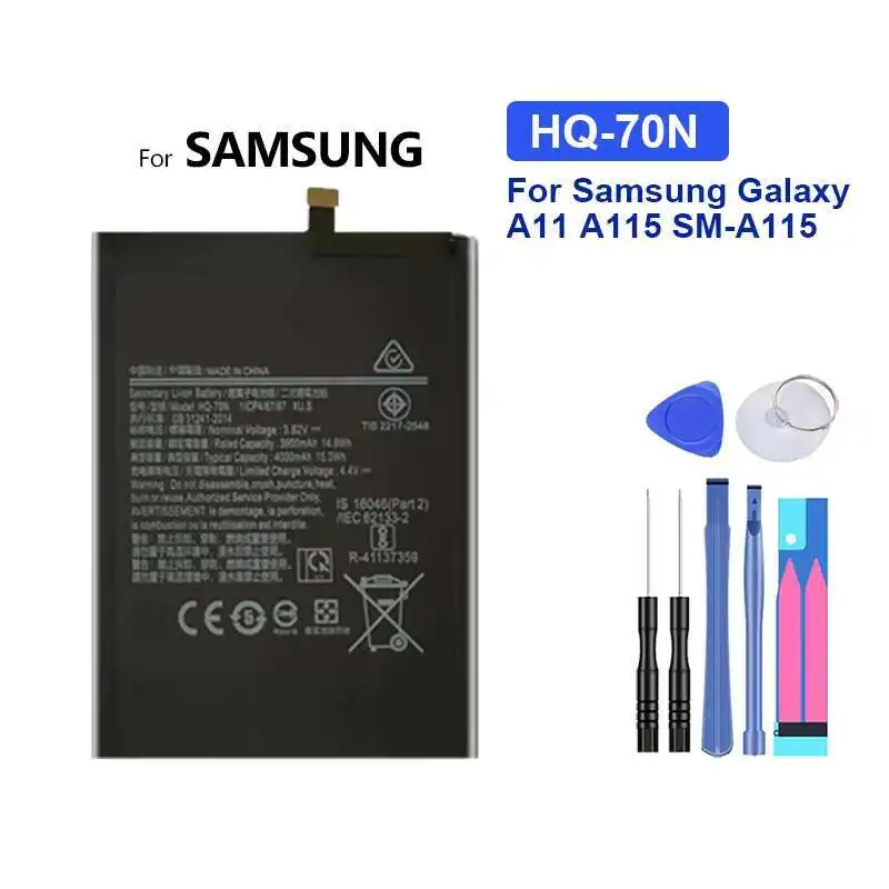 

Долговечная батарея 4000 мАч для мобильного телефона Samsung Galaxy A11 A115 SM-A115 HQ-70N