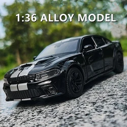 Modelo de coche deportivo de aleación de DODGE Durango Charger Hellcat SRT, juguete de simulación de Metal fundido a presión, regalo de colección, 1/36