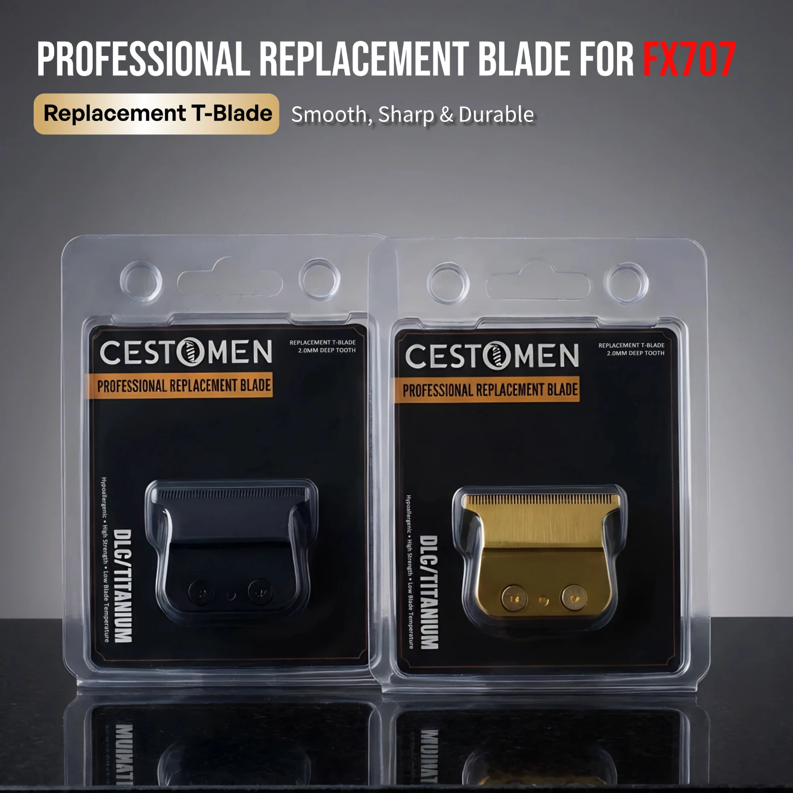 

Barbershop Hair Clipper FX707 Professional Replacement T-Blade Set For Babyliss PRO Hair Trimmer FX787 FX726 FX787Z Accessories