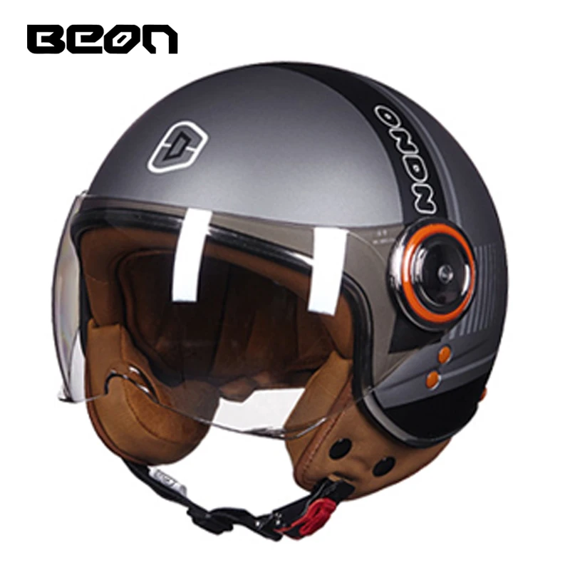 

France Style Professional Motorcycle Helmet Vespa Scooter Open Face Casque Dirt Bike Helmet Man Women Lightweight Jet Capacete