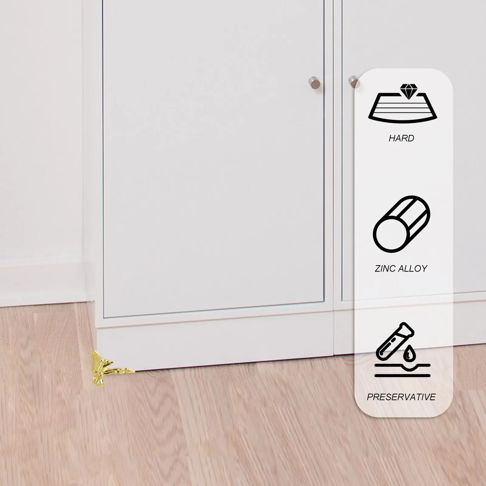 

20pcs Metal Box Feet Corner Wood Jewelry Case Legs Zinc Alloy Support Retro Design Decorative Wood Crates