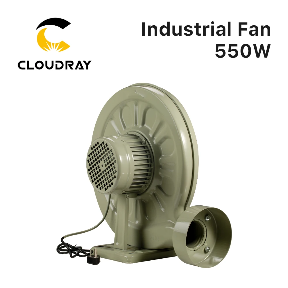 Cloudray 220V 550W Exhaust Fan Air Blower Centrifugal for CO2 Laser Engraving Cutting Machine Medium Pressure Lower Noise