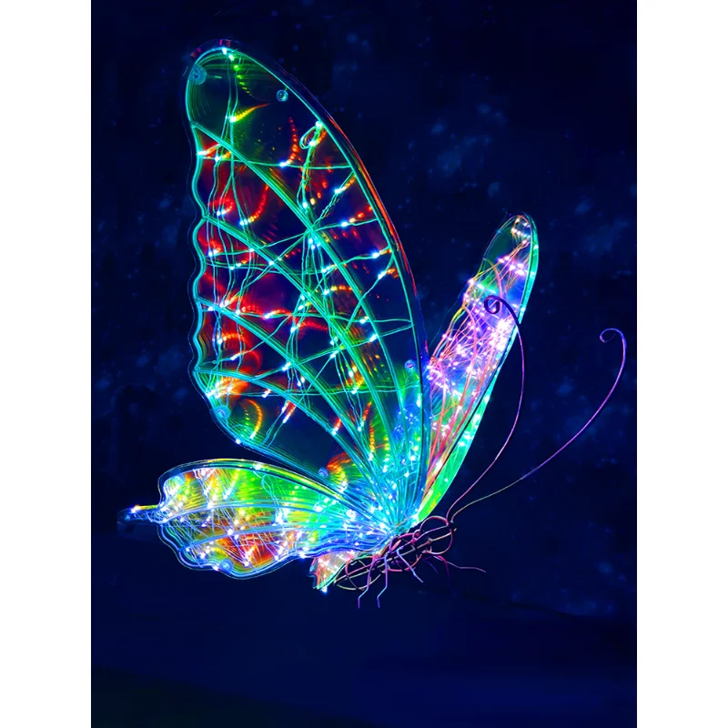 

Colorful Butterfly Angel Art Gallery Internet Famous Photo Taking Decoration Scene Layout Brightening Decorative Showcase