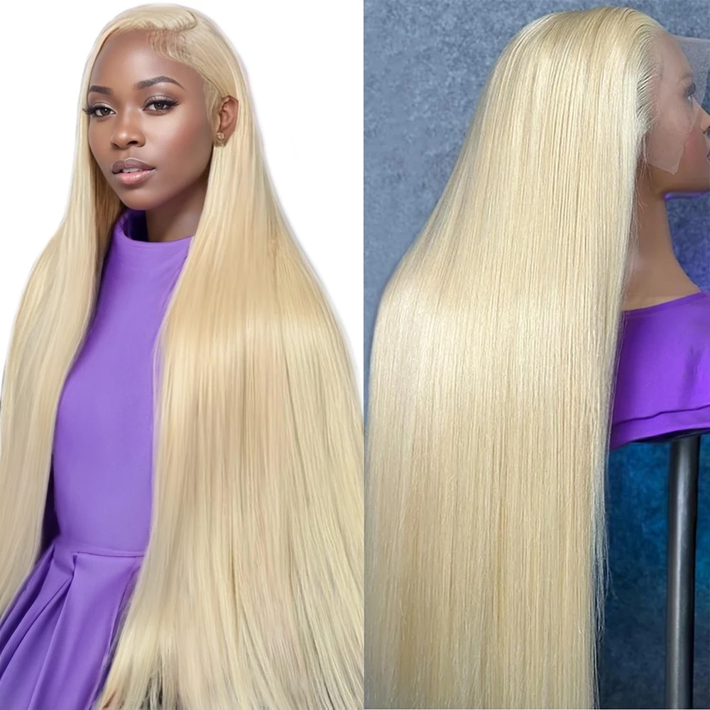 

13x6 Hd Transparent 613 Straight Wigs 13x4 Honey 613 Blonde Lace 30 40 Inches Straight Human Hair Lace Frontal Wig For Women
