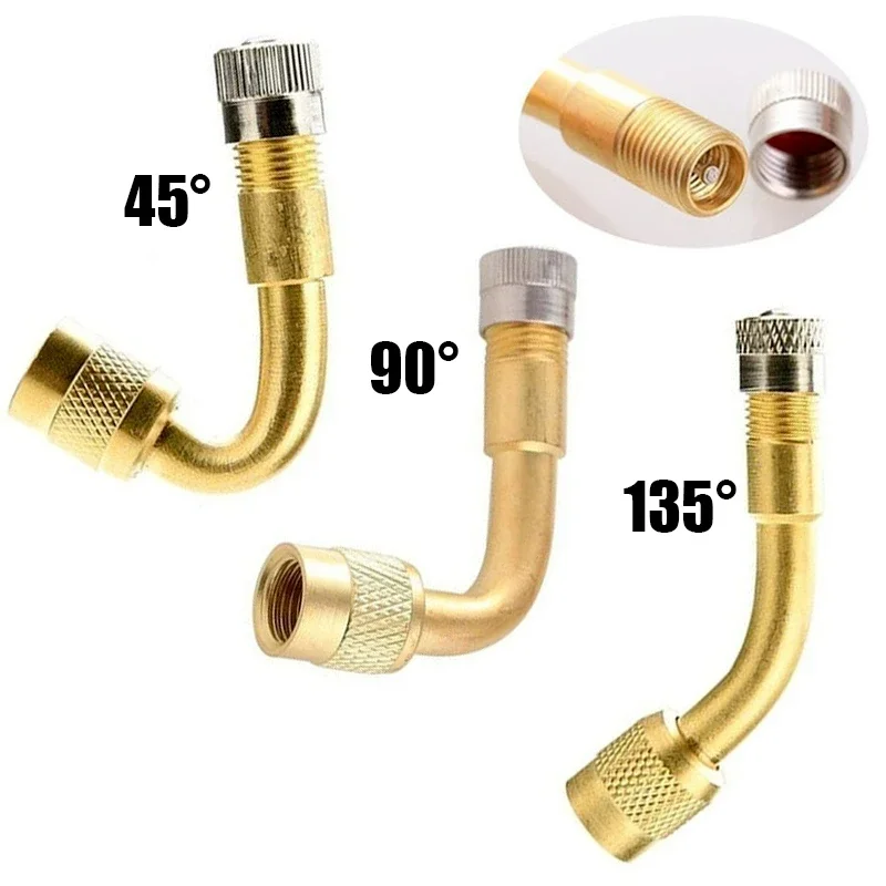 45/90/135 Degree Valve Extension Tube Universal Car Truck Motorcycle Valve Connector Adapter Tire Inflation 8V1 Valve