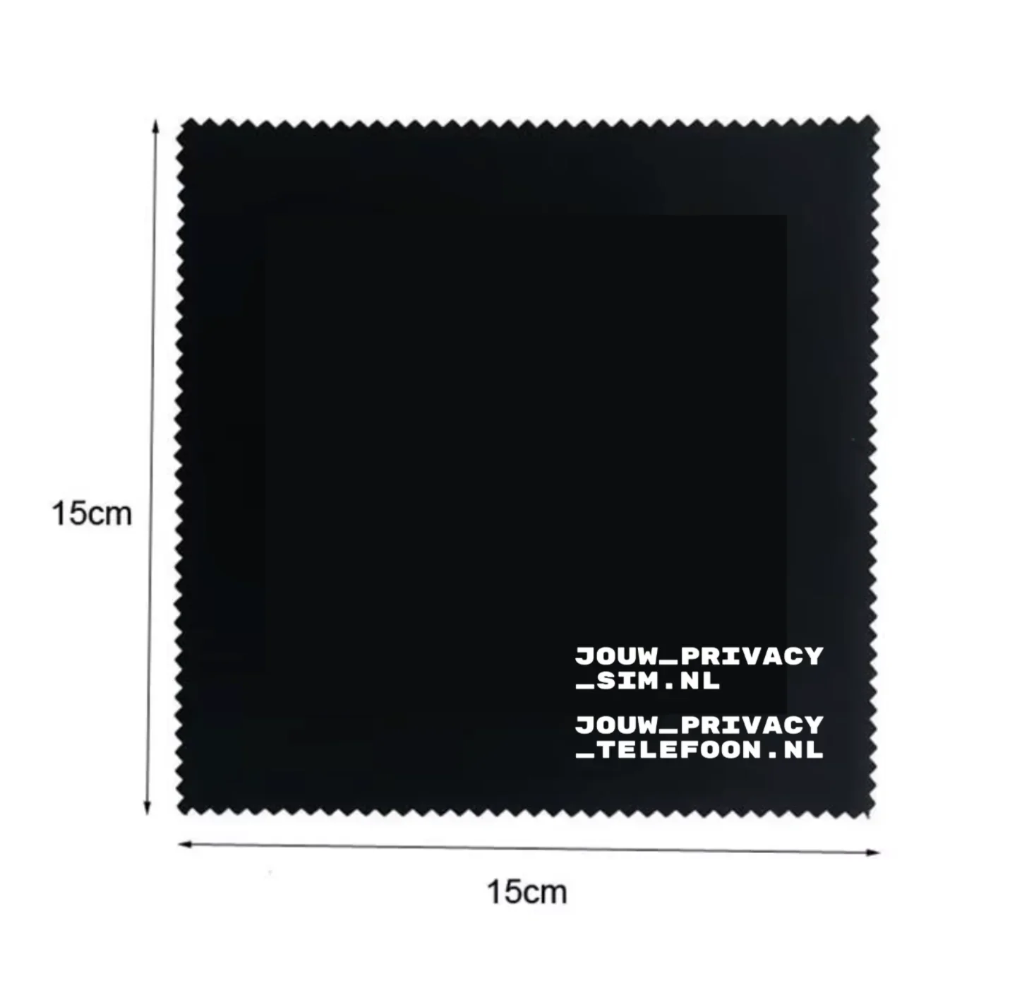 

200 Pieces 15x15cm Black Cleaning Cloth Glasses Cloths Screen Printed With White Logo Customized Logo