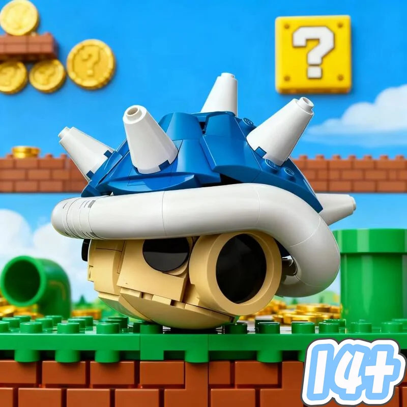 Recién llegado, juego 40787, figuras de Anime, Kart Spiny Shell, tortuga, juegos de modelos, bloques de construcción, juguetes, regalo de cumpleaños