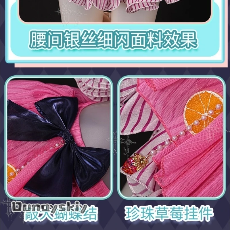 CR6.16*Shirasu Azusa Anime Blue Archive Cosplay Costume Beach Shirasu Azusa Pink Dress HalloweenCarnival Sweet Swimsuit Coat New - view 3