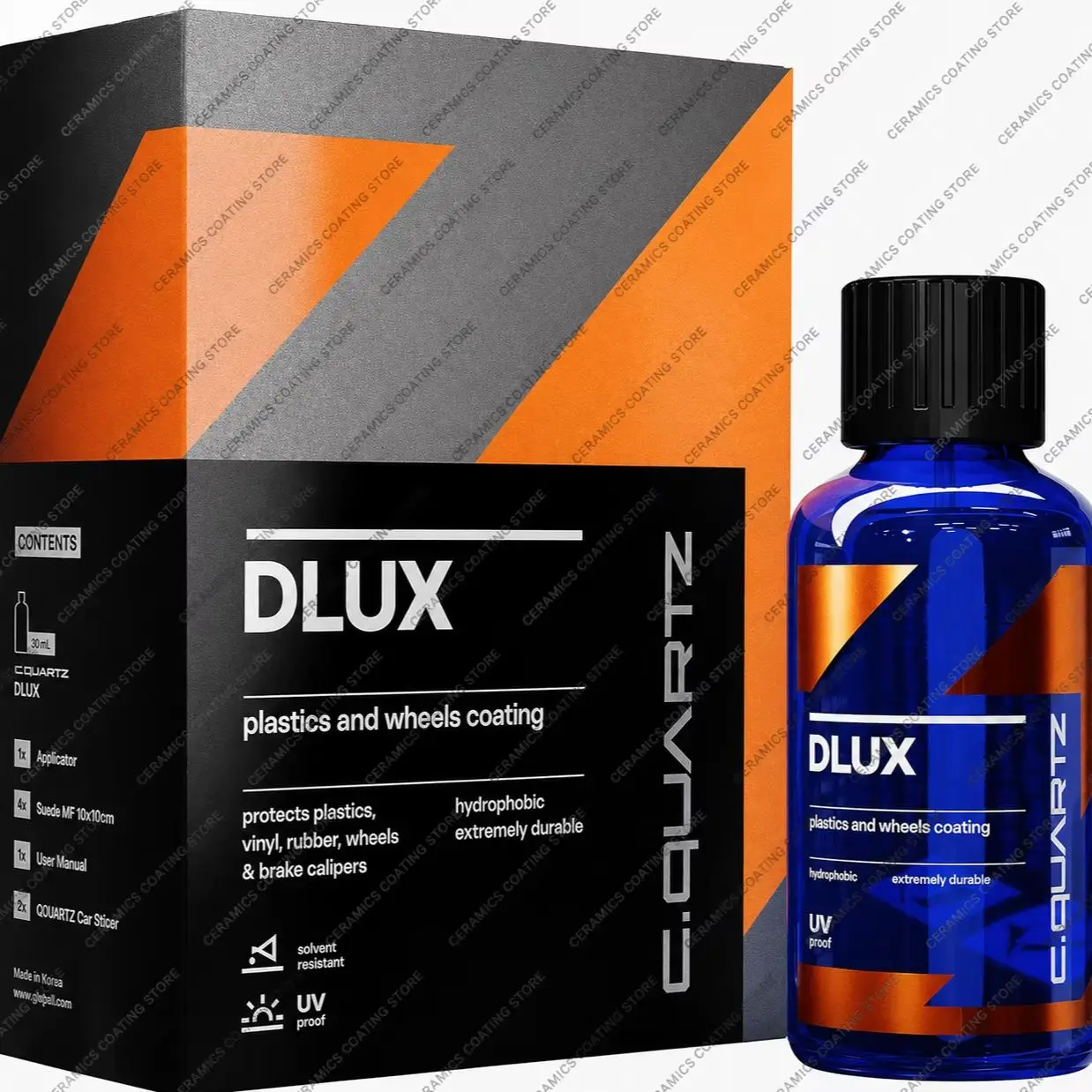 

CAR CQUARTZ DLUX Wheel Trim Coat 50mL Ceramic Coating UV Protection for Wheels Exterior Plastics Rubber Metals