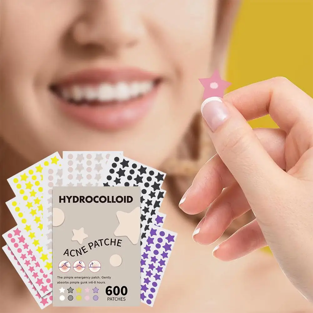 600PCS Onzichtbare Waterdichte Acne Patch Verminderen Puistjes Mee-eters Milde Niet-irriterende Concealer Gezicht Spot Huidverzorging Gereedschap