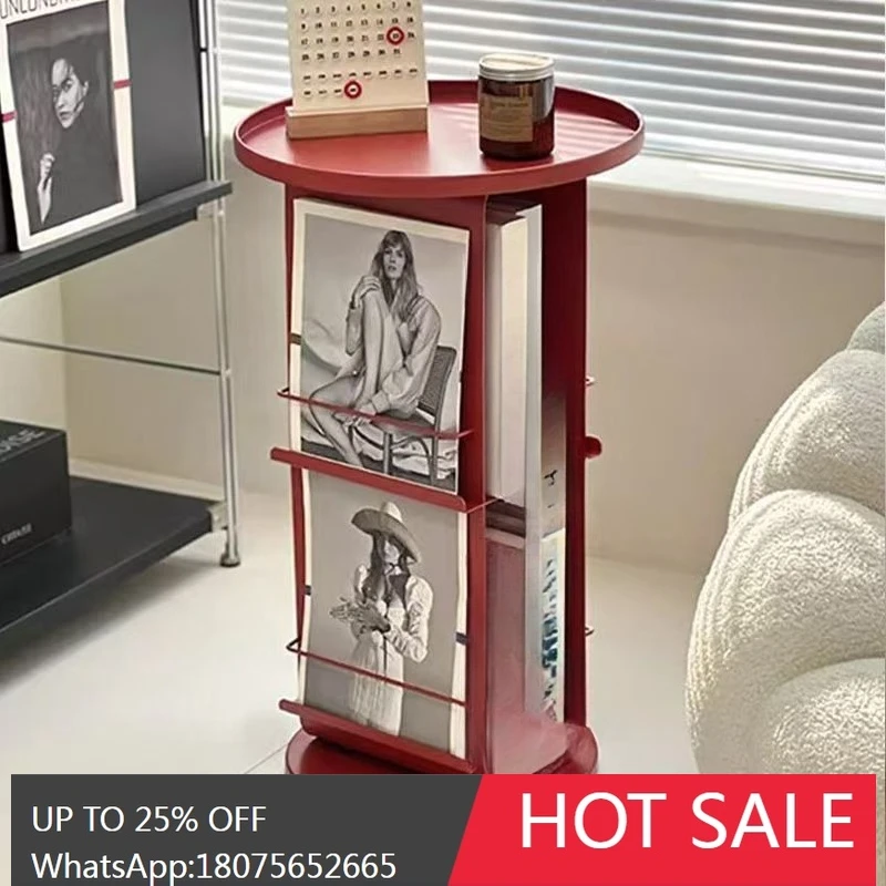 

SGF Nordic Side Table Storage Rack Book Magazine Rack Storage Corner Table