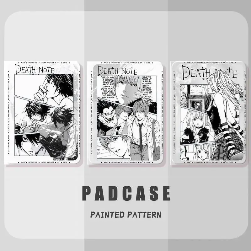 Japanese Anime Boy Girl Note Tablet Case For iPad Pro 11 13in 2025 iPad Pro 12.9in Air7 10th 11th M4/5 MINI Book Style Cover