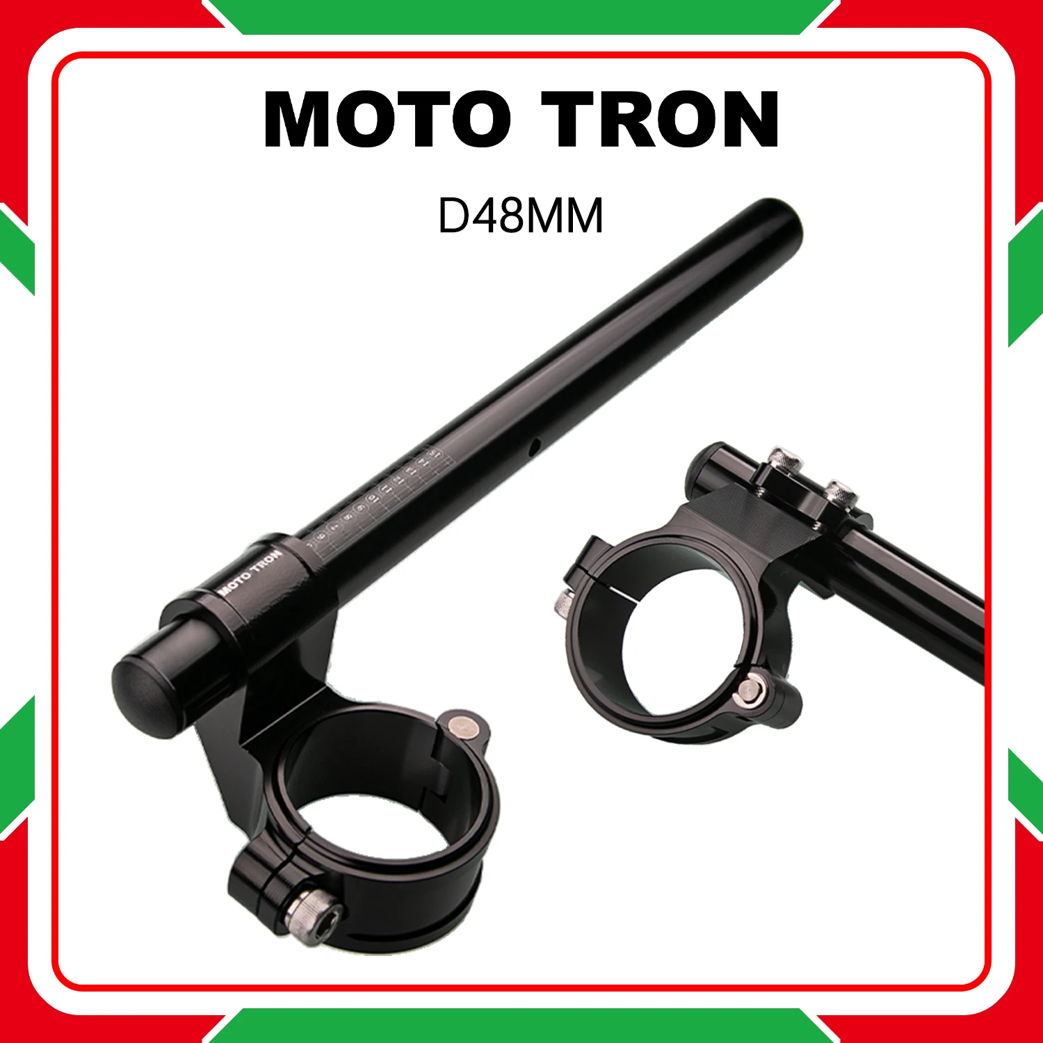 MOTO TRON - Lightweight Clip On Handlebars - 48mm Raised For HONDA CBR650RR 2019-