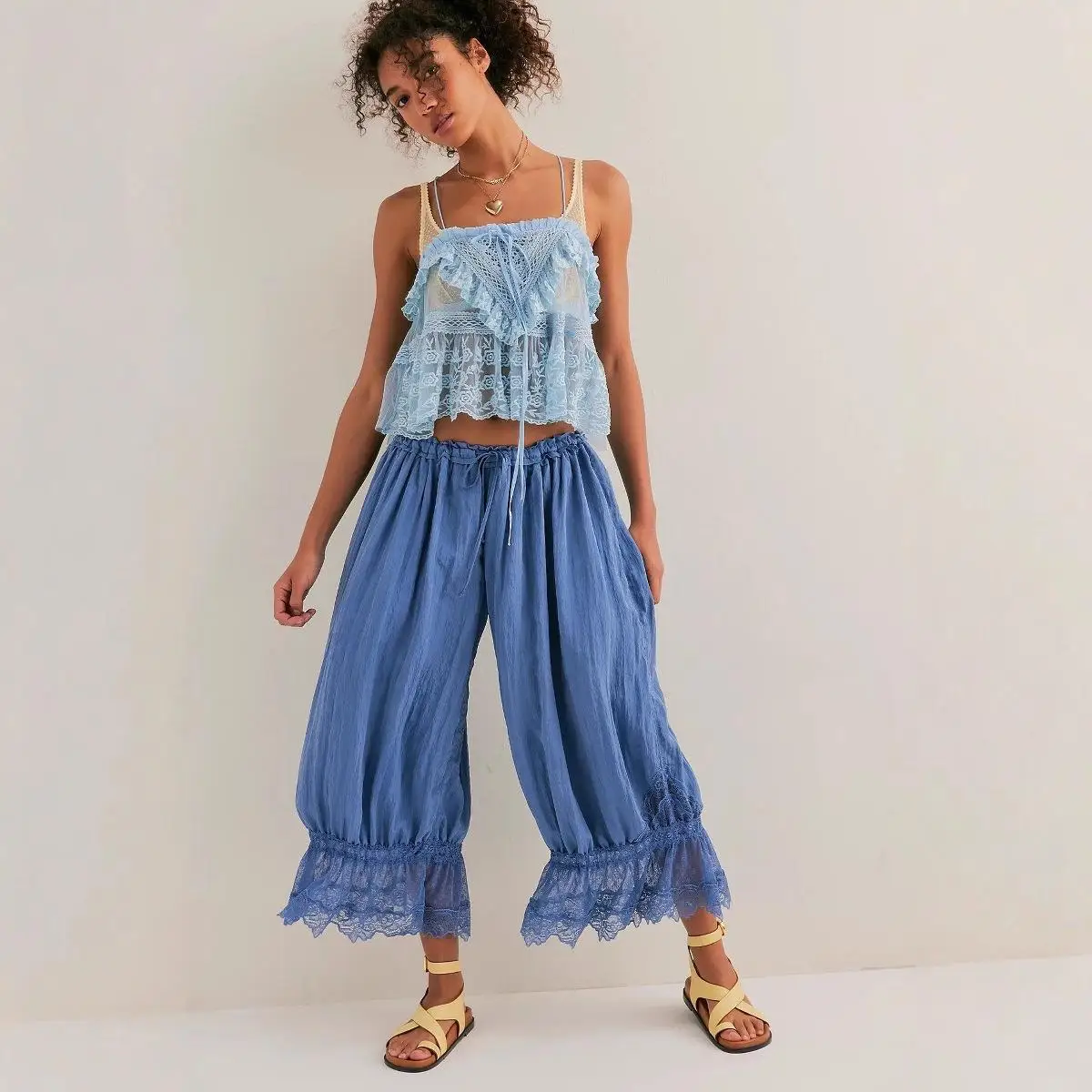 Spitzenbesatz Me Strap Weste Damen Sle European Splicing Element Freizeitkleidung Neutral G Normale Länge Innenbekleidung