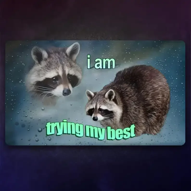 

The Magic Gathering Playmat Funny Meme Anti-slip Mouse Pad Game Mat Large Computer Offices Mousepad MTG DTCG CCG RPG Trading Rug