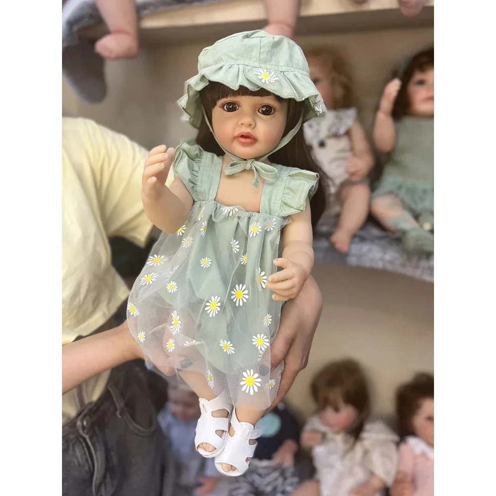 55CM Silicone Reborn Toddler Doll Betty Princess Girl 3D Painting Skin Tone with Visible Veins Bebe Reborn Juguetes para Niñas