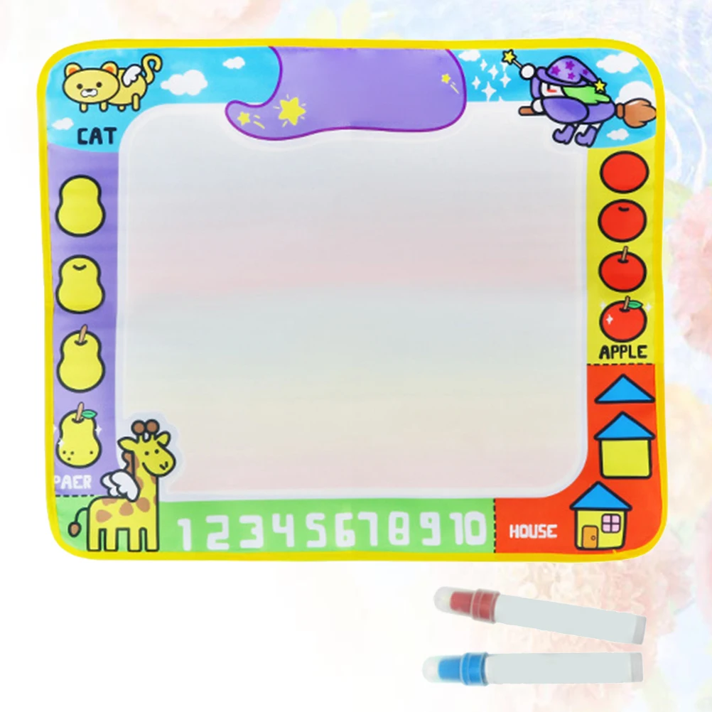 

Water Doodle Mat Kids Drawing Baby Painting Toddler Canvas Learning Toy Set Foldable Portable Safe Eco Friendly Creativity