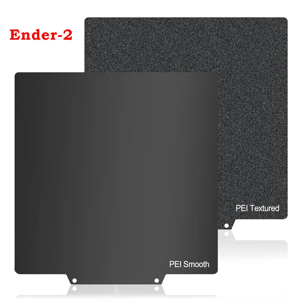

Black PEI Build Plate for Ender-2 Ender-2 Pro 3D Printer Smooth PEI+Textured PEI Spring Steel Flexible Printing Plate 165x165mm