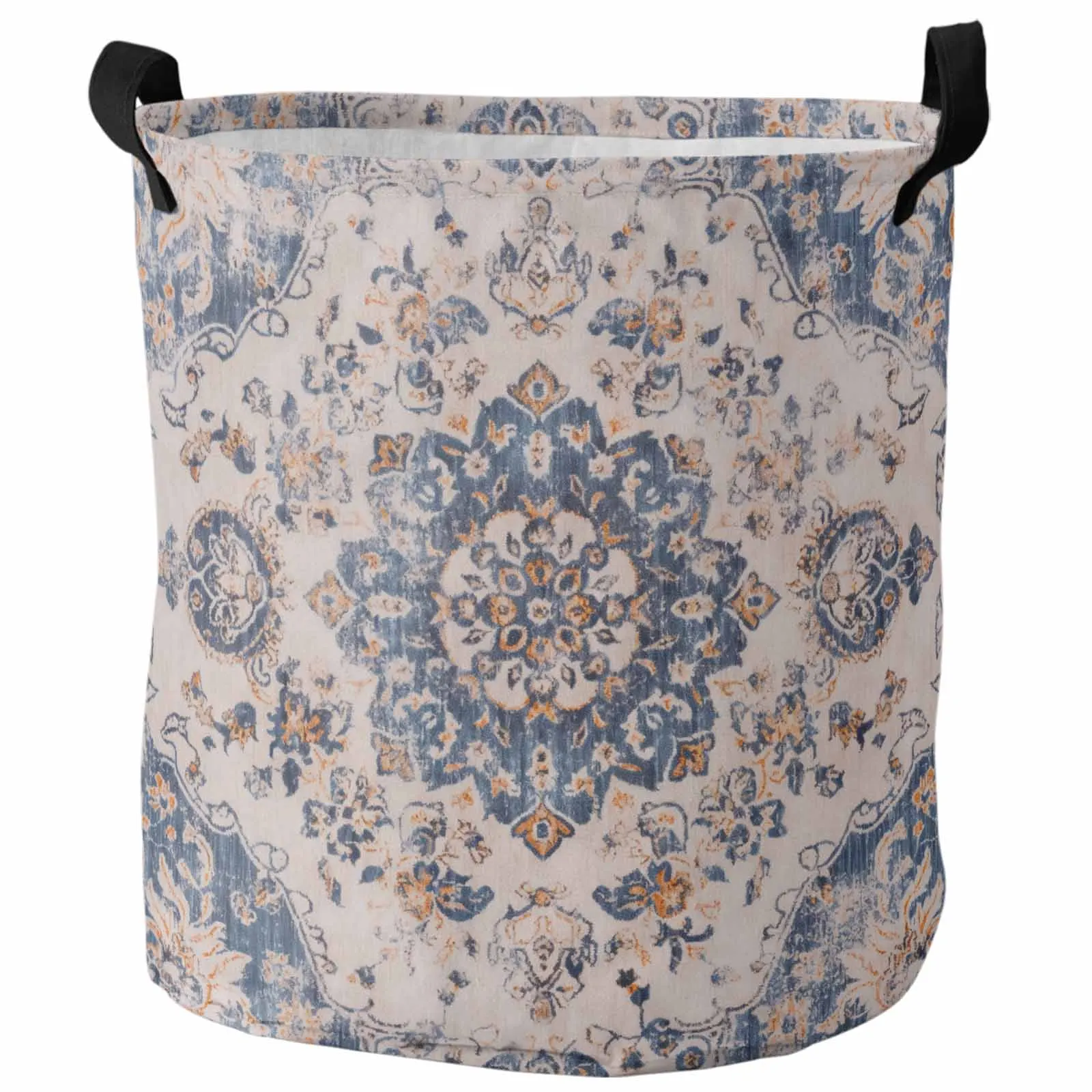 Ethnic Style Retro Persian Pattern Floral Foldable Dirty Laundry Basket Kid's Toy Organizer Waterproof Storage Baskets