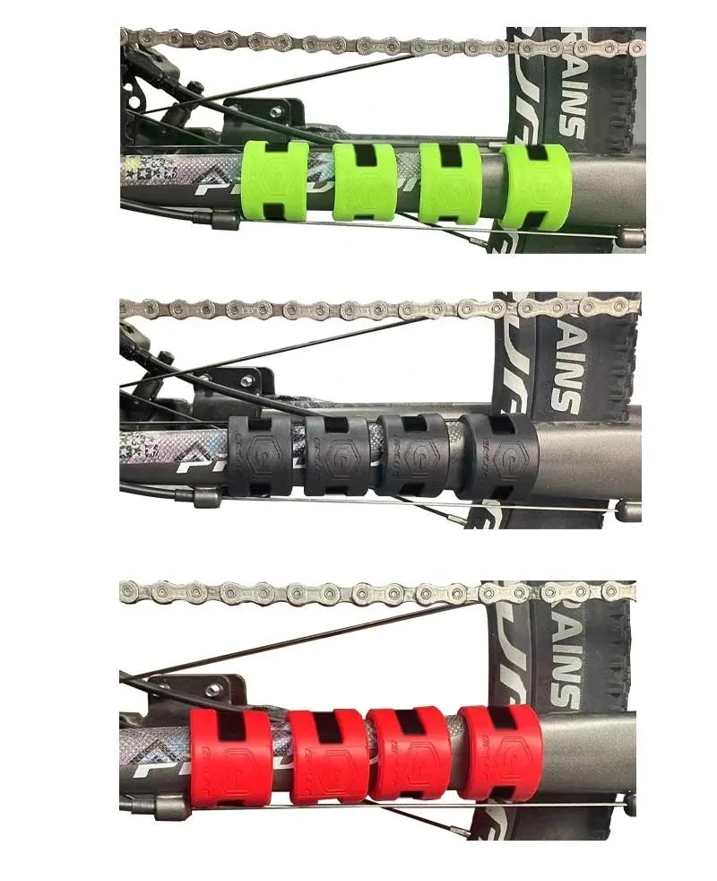 4 قطعة إطار دراجة حماية خفيفة MTB الطريق إطار دراجة هوائية حامي سلسلة الخلفية شوكة غطاء حماية سلسلة الدراجات غطاء Chainstay