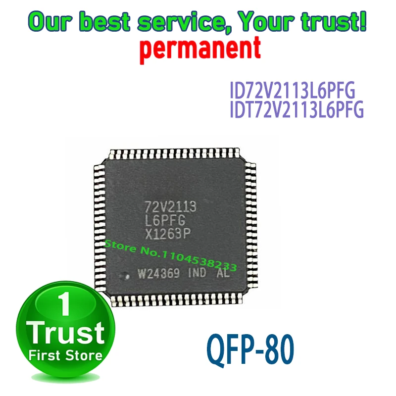1PCS/LOT ID72V2113L6PFG IDT72V2113L6PFG QFP80 NEW and Original in Stock