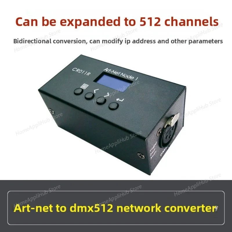 Stage Lighting 1-channel ARTNET-DMX512 Signal Converter Decoder Extender 512 Channels