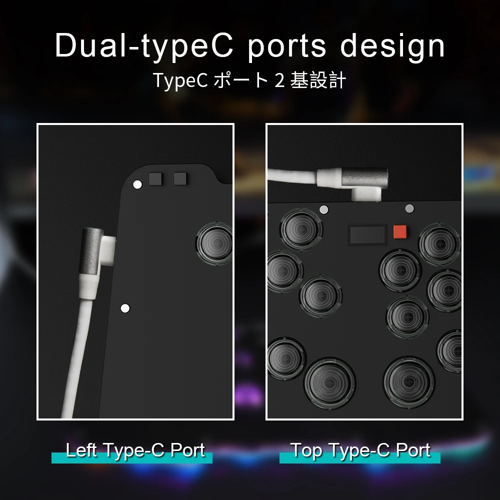 Duelpad Zen16 FightStick Джойстик Аркадный контроллер Hitbox для ПК/PS4/Switch Controller Arcade Stick Zero Delay