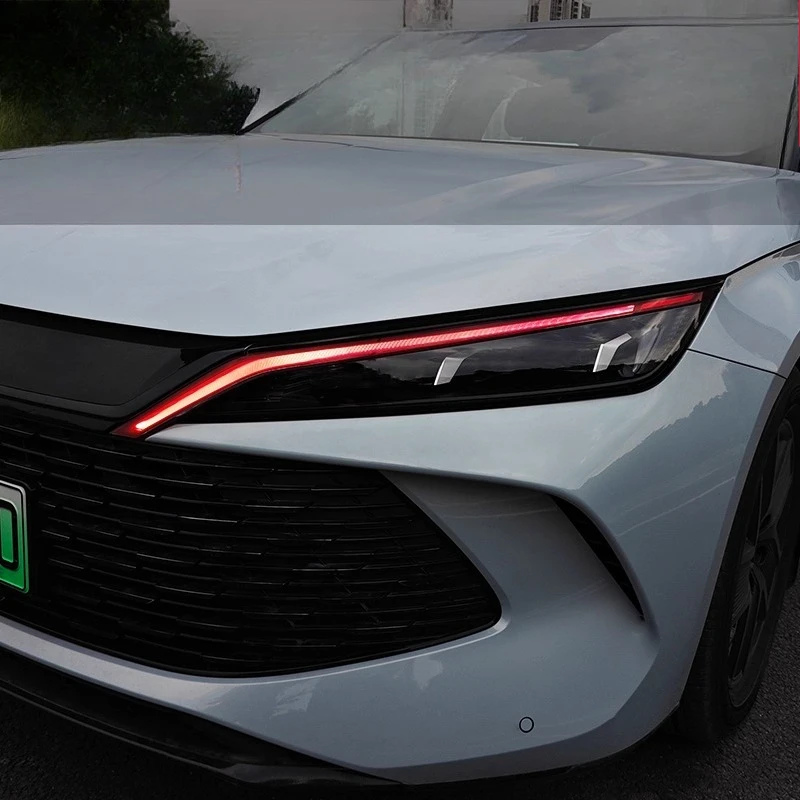 

Для BYD Qin L пленка для изменения цвета дневных ходовых огней, модифицированная пленка для дневных ходовых огней Dmi, меняющая цвет, пленка для противотуманных фар