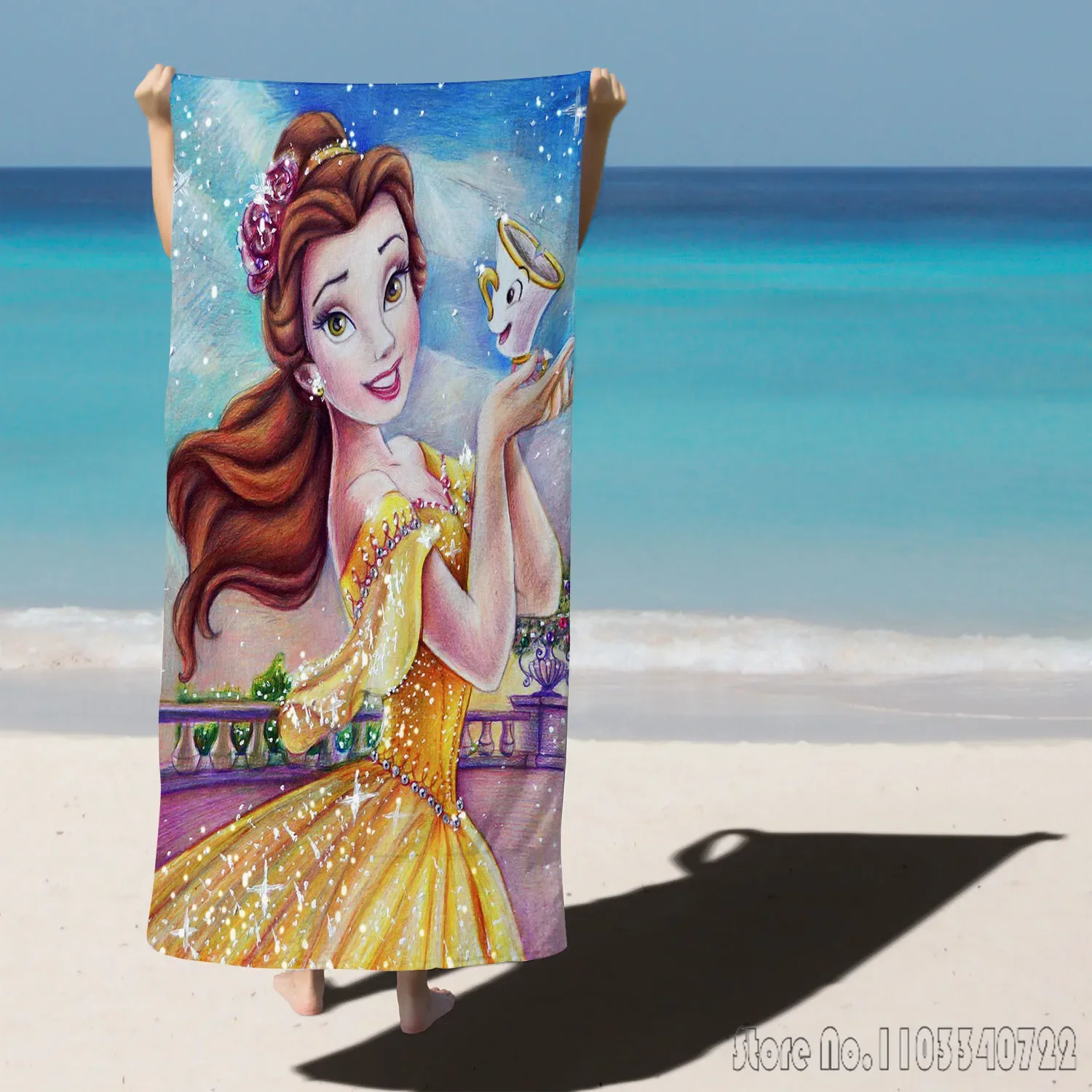 Princess Disney Mermaid Ariel Airol Quick Dry Bath Towels Microfiber Beach Swimming Towel Decor for Kids Gift 75x150cm