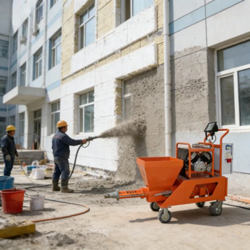 

Mortar Plastering Air Hopper Gun Spray Painting Machine Cement Mortar Spray Machine Wall Plastering Equipment 220v 380v