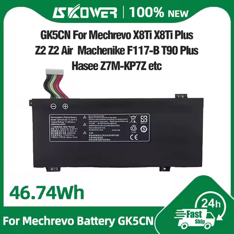 SKOWER GK5CN Battery for MECHREVO X8Ti X9Ti Pro Z2 Z3 Air MACHENIKE F117-B T90 Plus Hasee Z7M-KP7Z GK5CN-03-13-3S1P-0