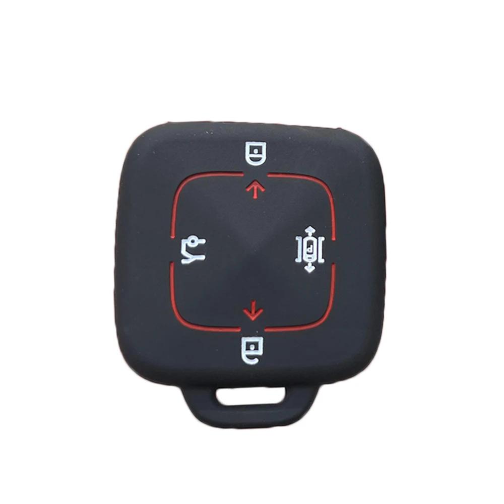 Silicone Car key protector cover keychain accessories for ZEEKR 001 keyless entry 4buttons remote rubber holder case shell set