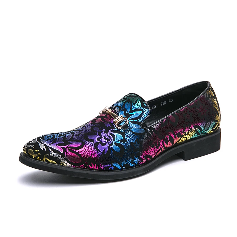 

New men's fashionable leather shoes for motorcycles, low top block style, trendy and casual versatile style