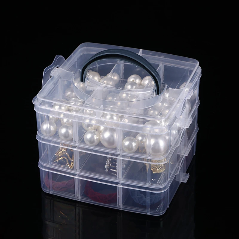 

Multi-layer Jewellery Storage Box Large Capacity Jewellery Box Portable Multi-Functional Necklace And Ring Storage Box