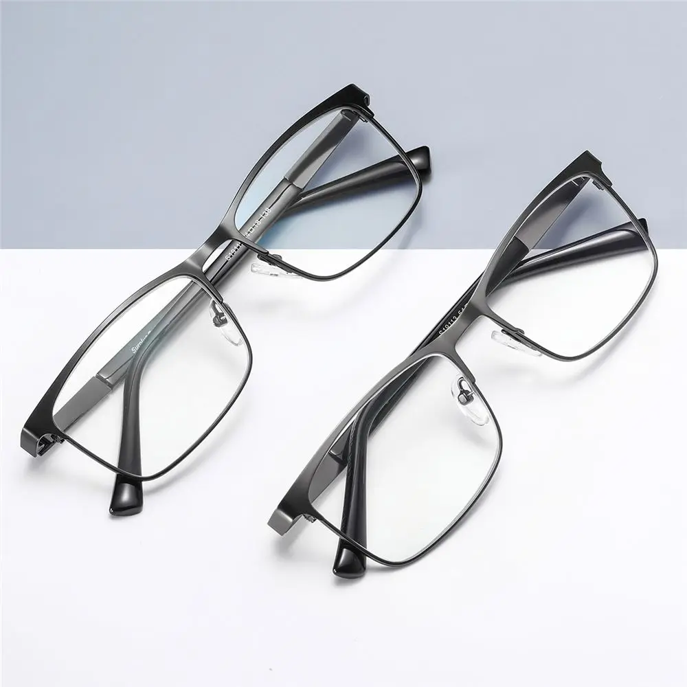 

Men's Presbyopic Optical Glasses Anti Blue Light Readers Glasses Stainless Steel Rectangle Eyeglasses +1.0~+4.0 Reading Glasses