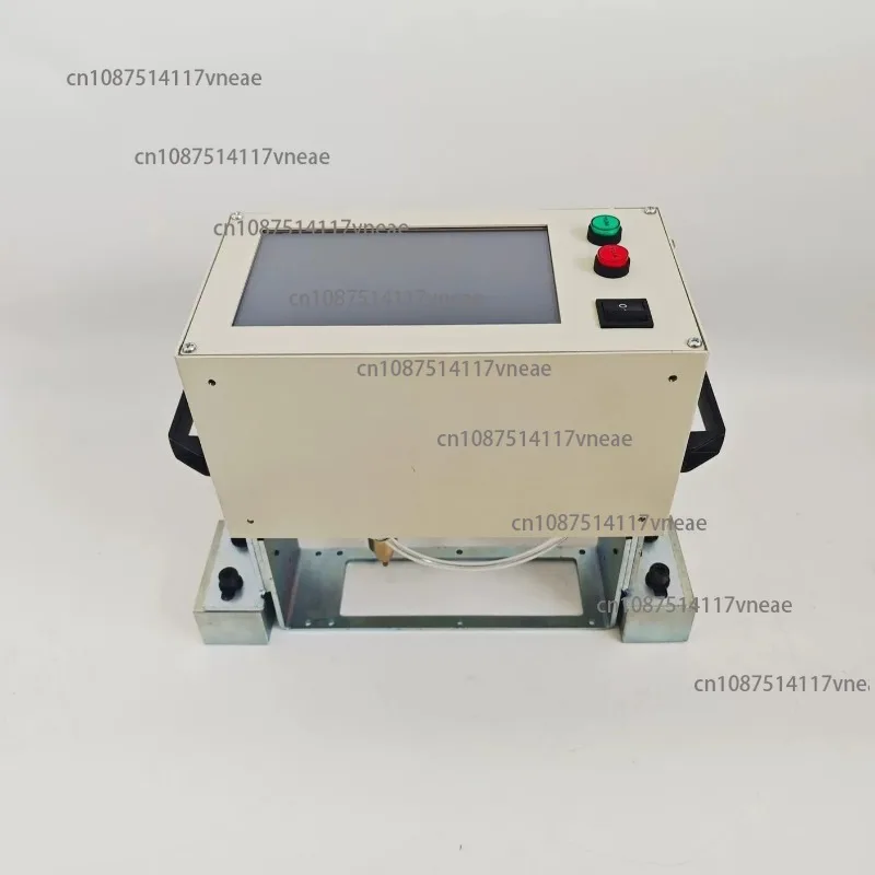 140x40mm All-in-one Labeling Machine Steel Nameplate Vin Chassis Number Engraving Machine Dot Metal Machinery Marking LCD
